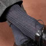 Gris antracita & Azul - Hilo de Escocia