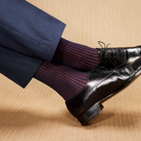 Marine & Bordeaux - Fil d'Écosse