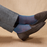 Turquesa y Rojo – Hilo de Escocia