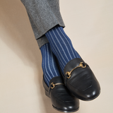 Steel Blue & Light Grey – Super-durable Lisle Cotton