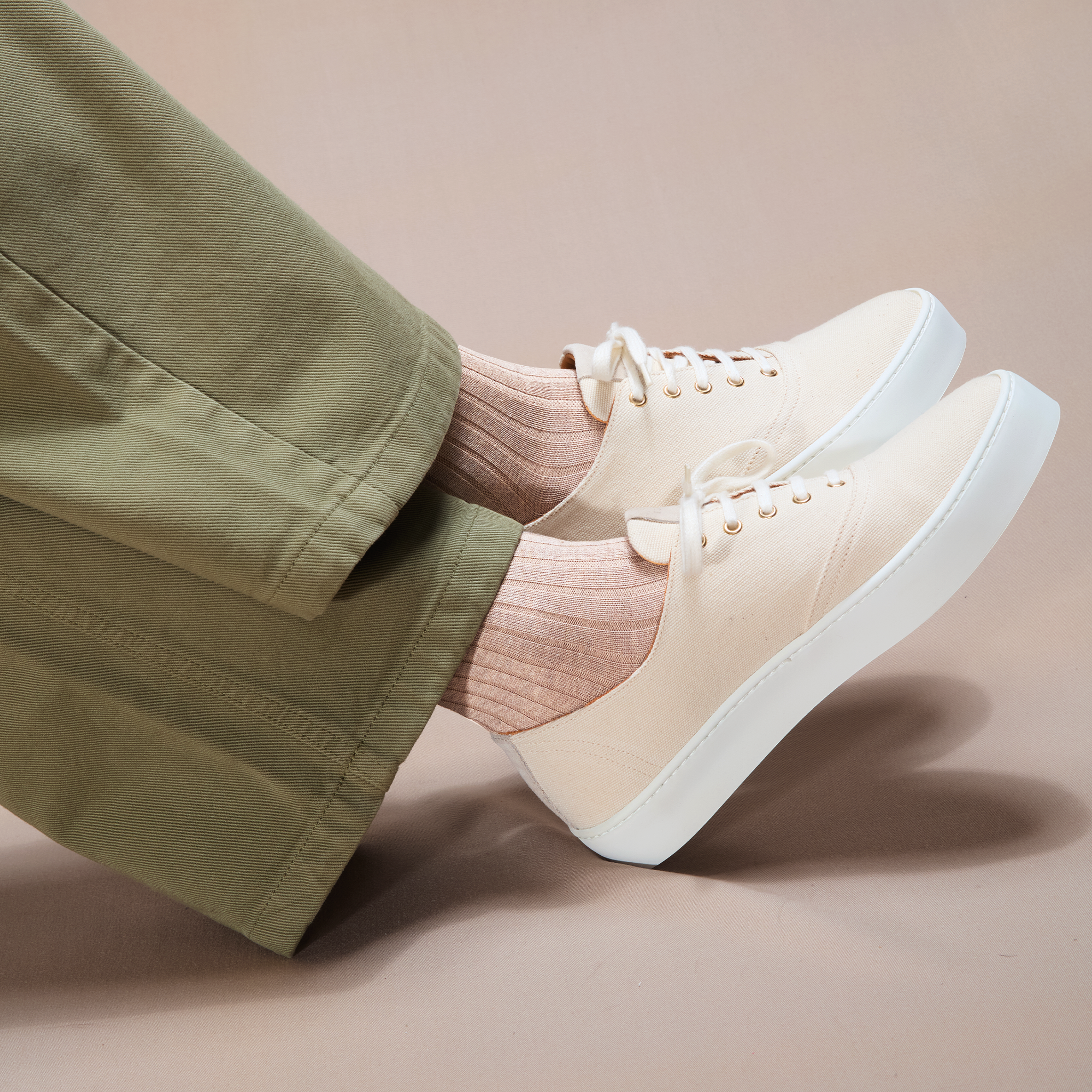 Beige - Super-Solid Fil d'Écosse Baumwolle