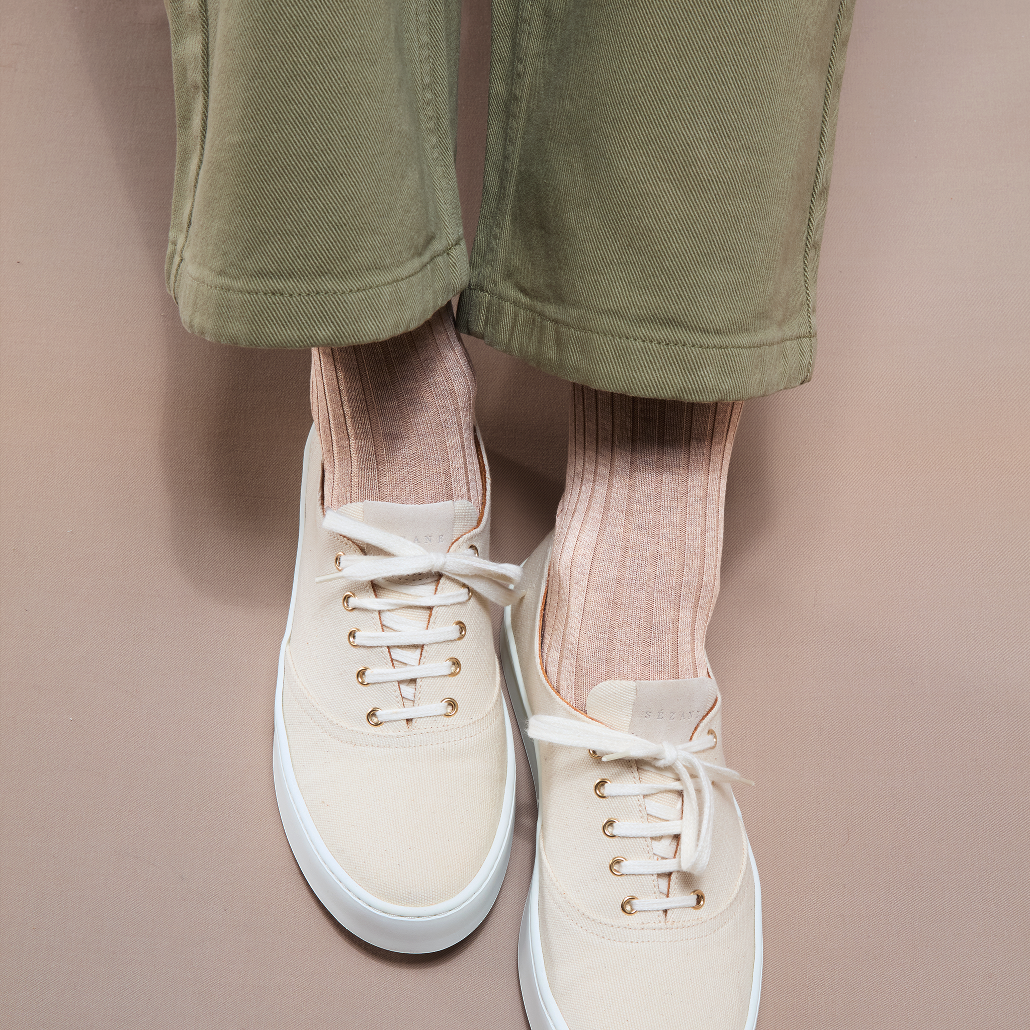 Beige - Super-Solid Fil d'Écosse Baumwolle
