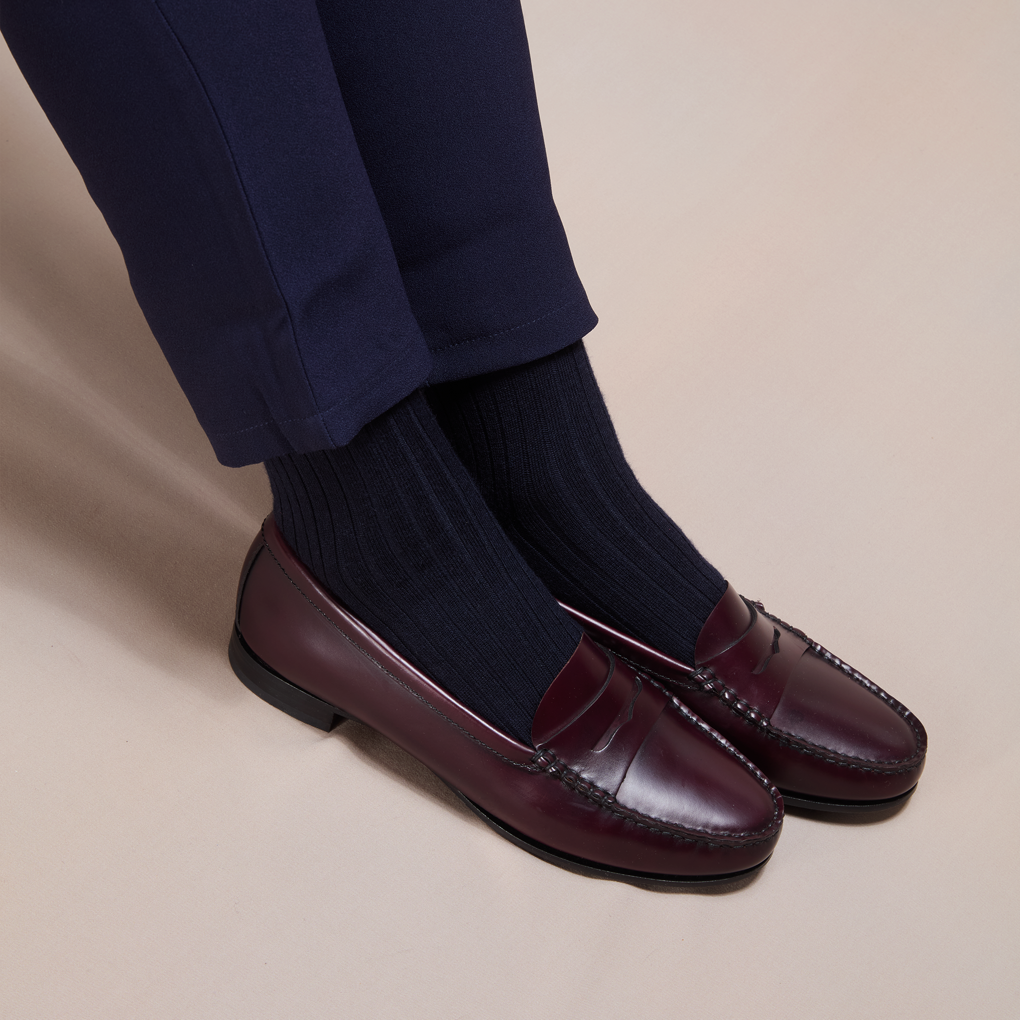 Marineblau - Super-Solid Wolle