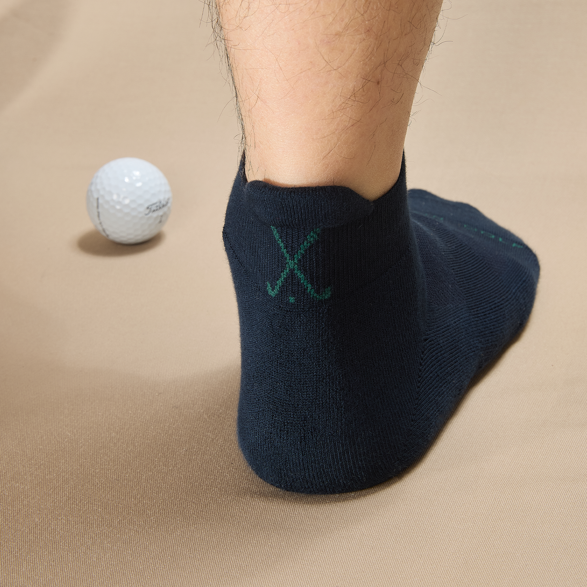 Marineblau & Grün - Golf - Baumwolle