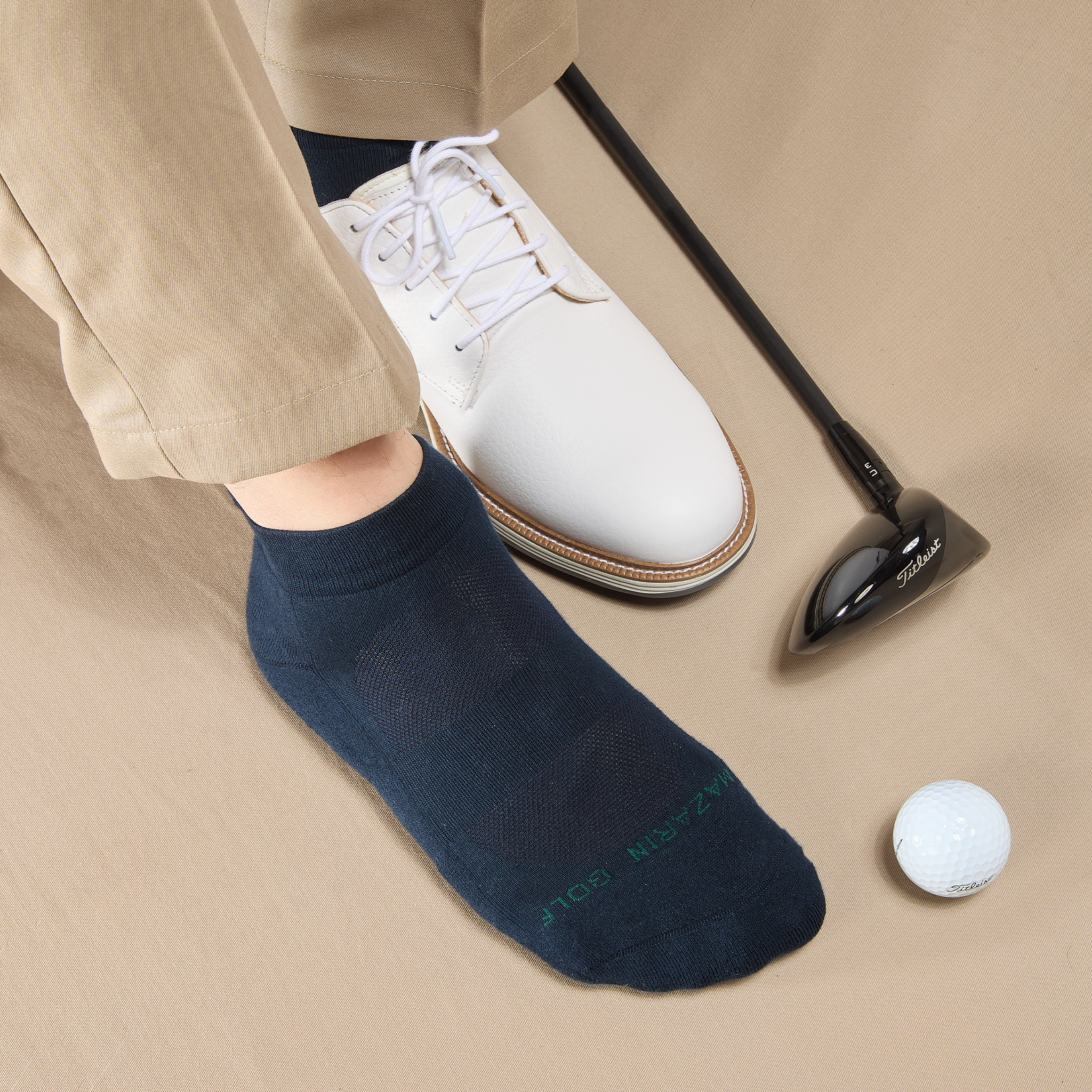 Marineblau & Grün - Golf - Baumwolle