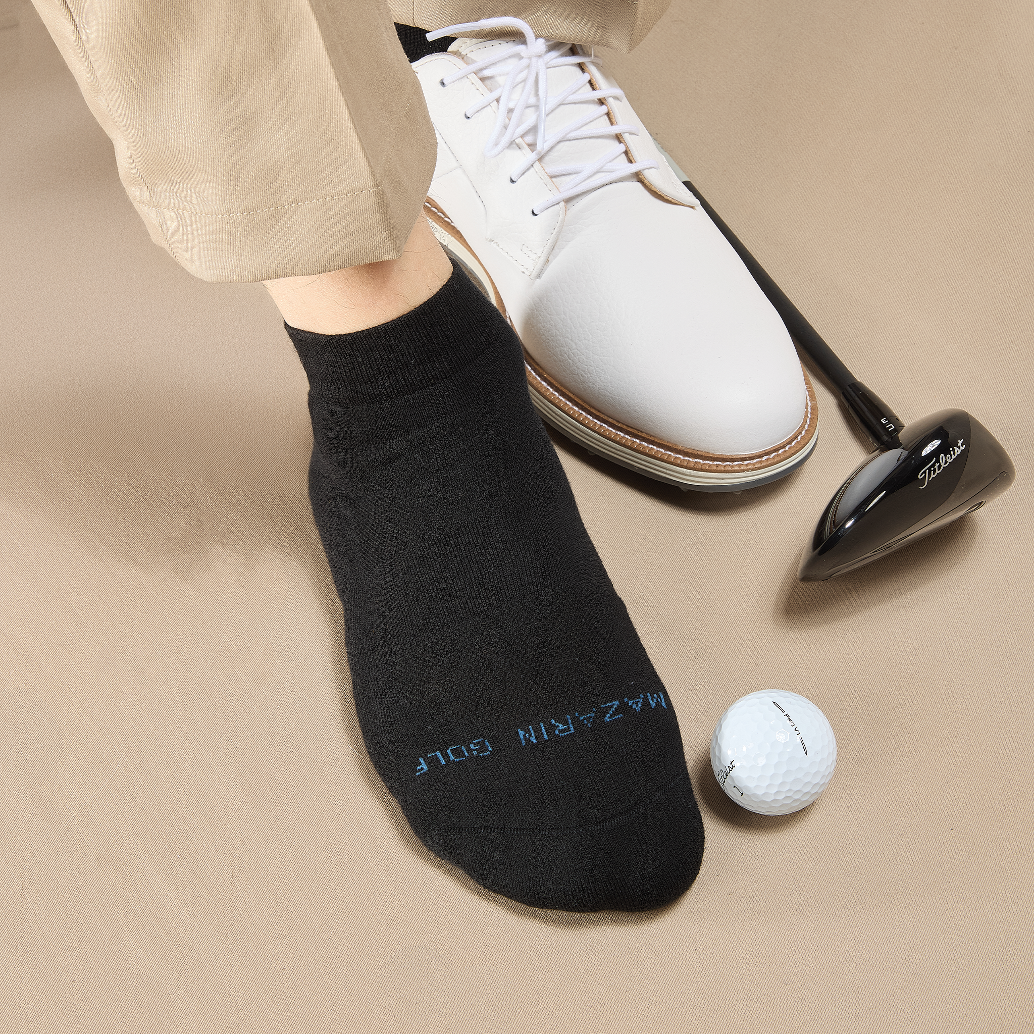 Schwarz & Himmelblau - Golf - Baumwolle