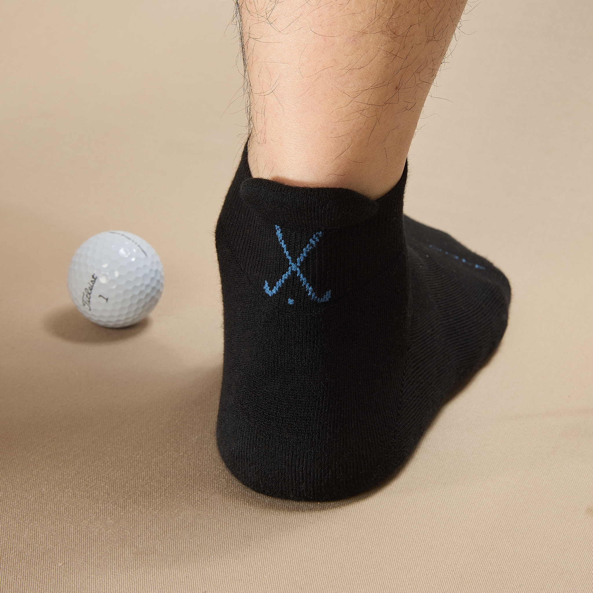 Schwarz & Himmelblau - Golf - Baumwolle