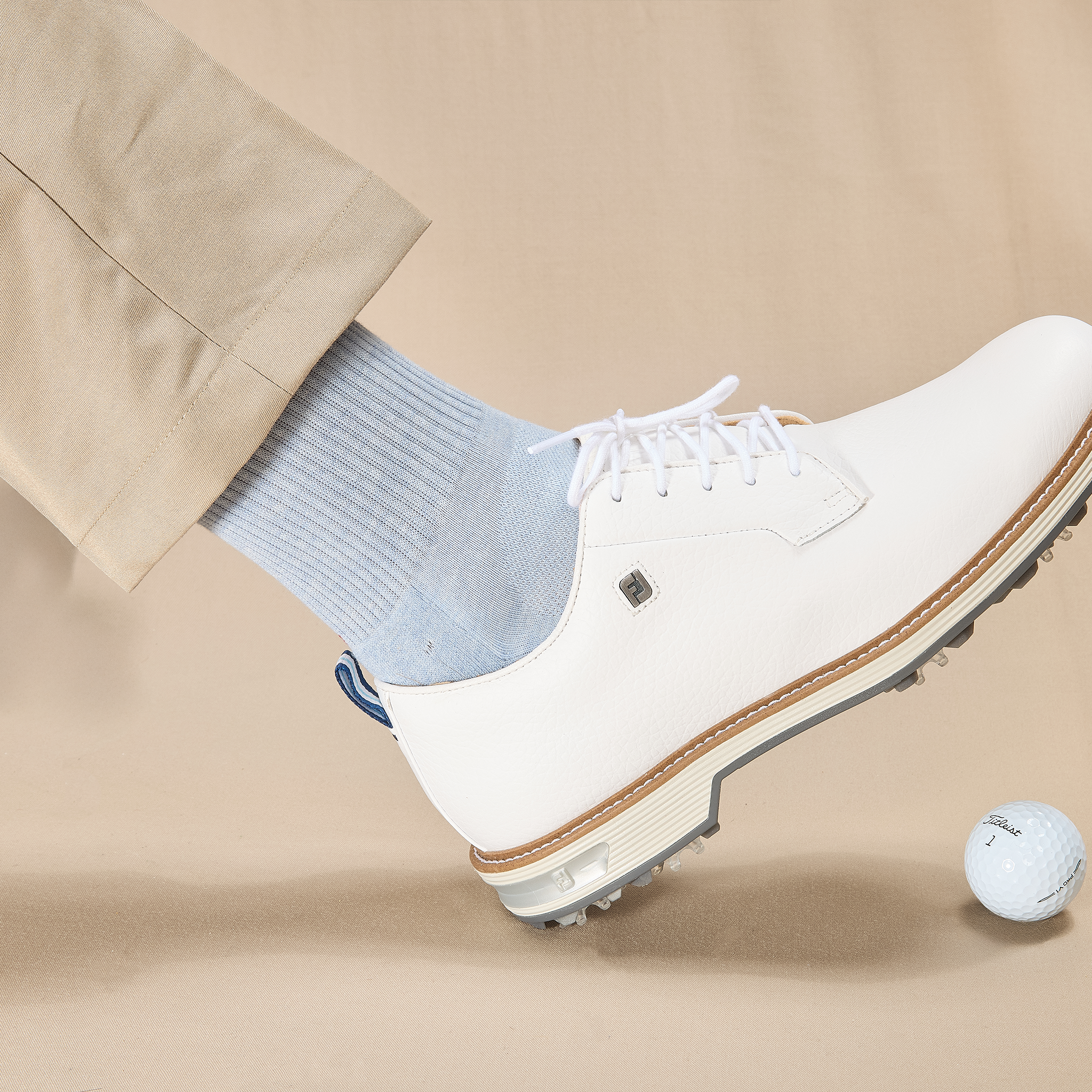 Himmelblau & Rot - Golf - Baumwolle