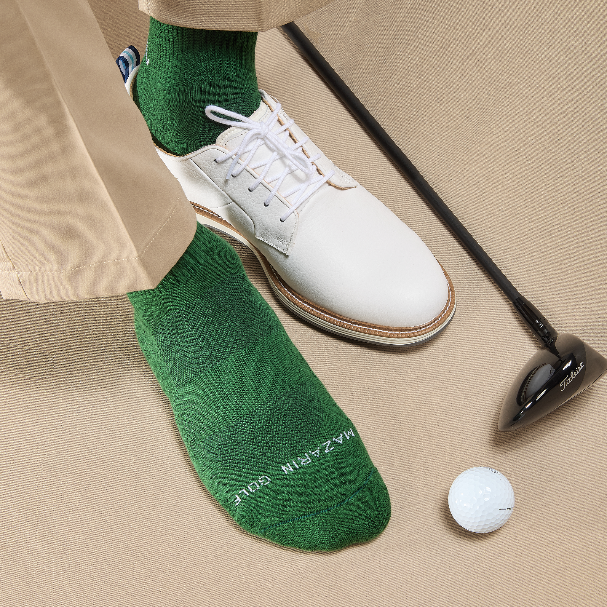 Grün & Weiß - Golf - Baumwolle
