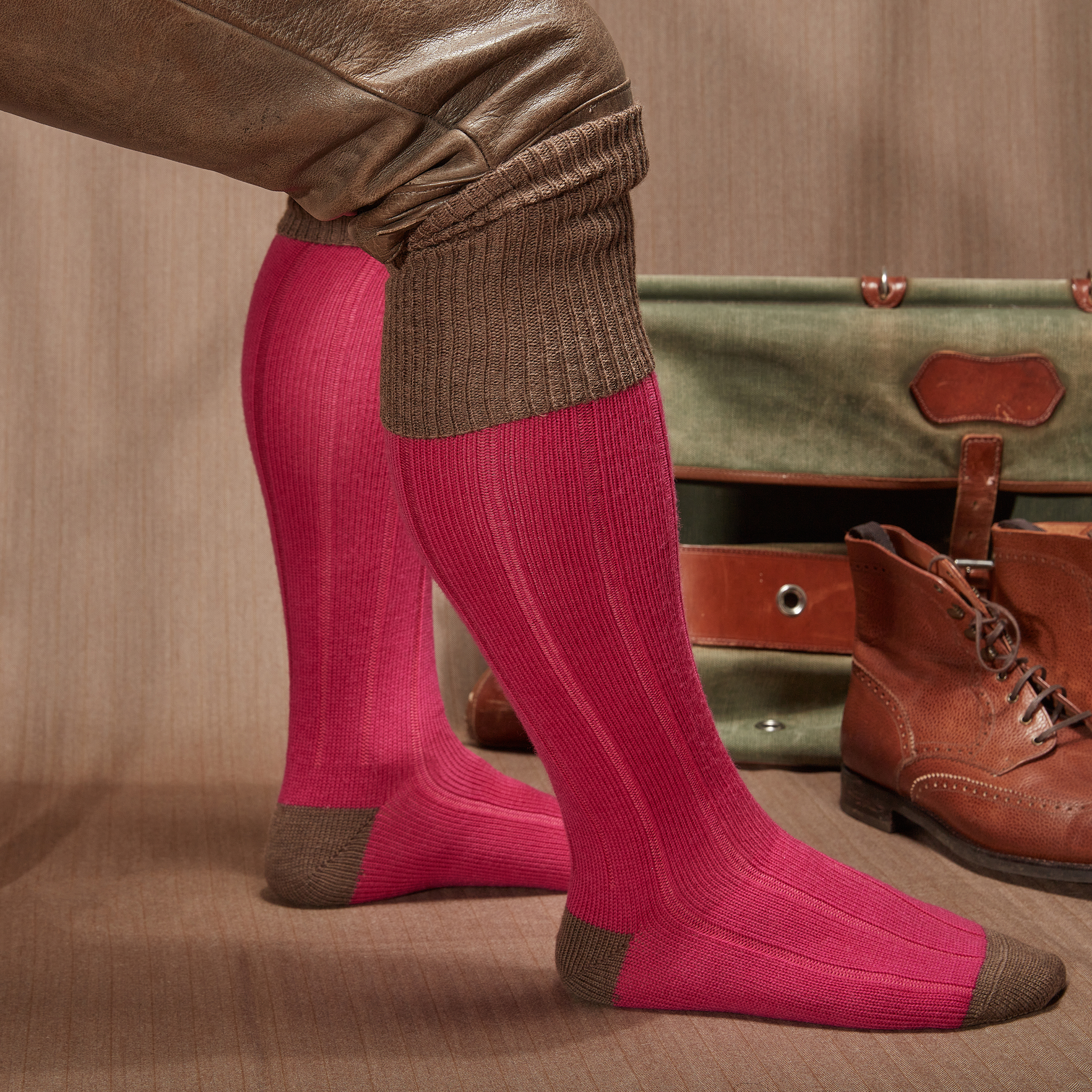 Fucsia y topo - Lana
