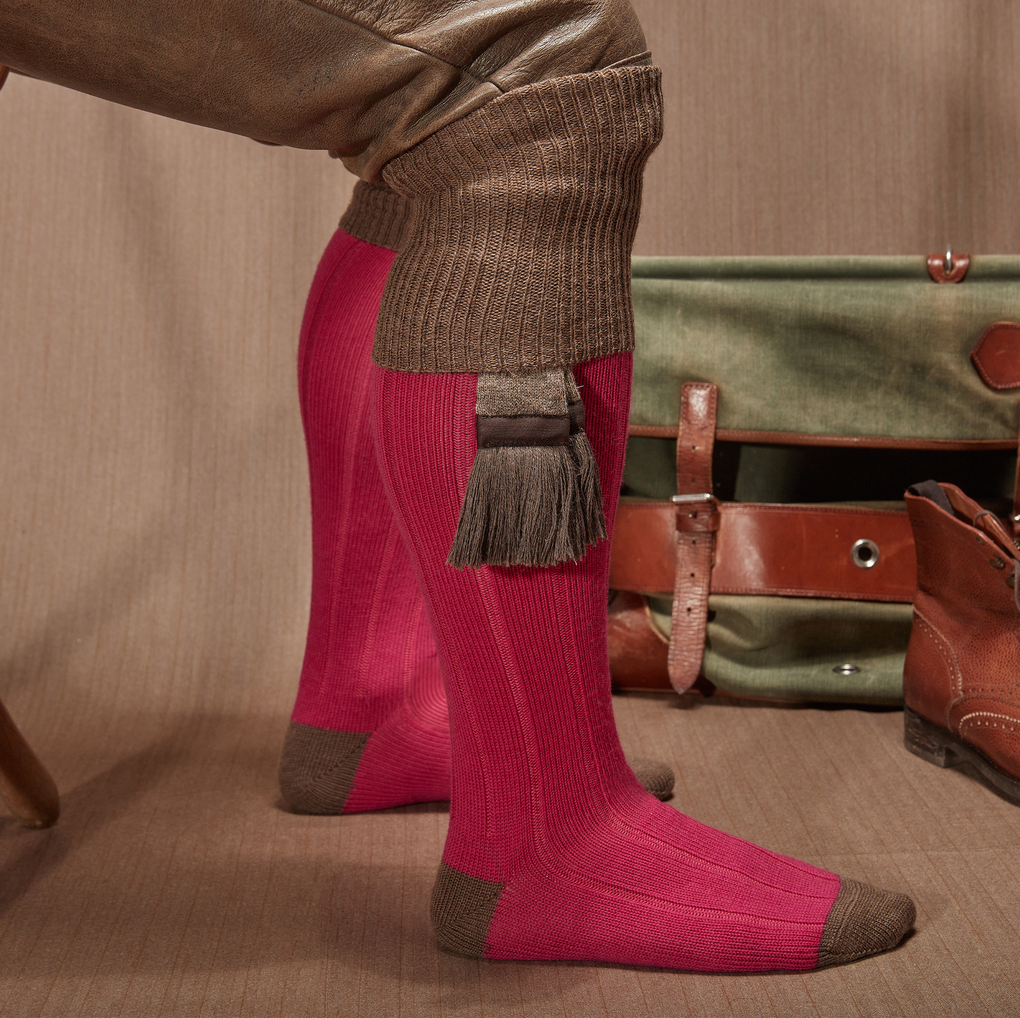 Fucsia y topo - Lana