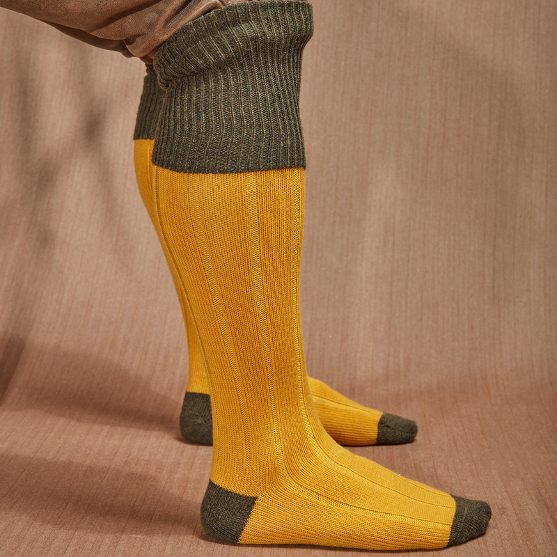 Yellow & Khaki - Wool