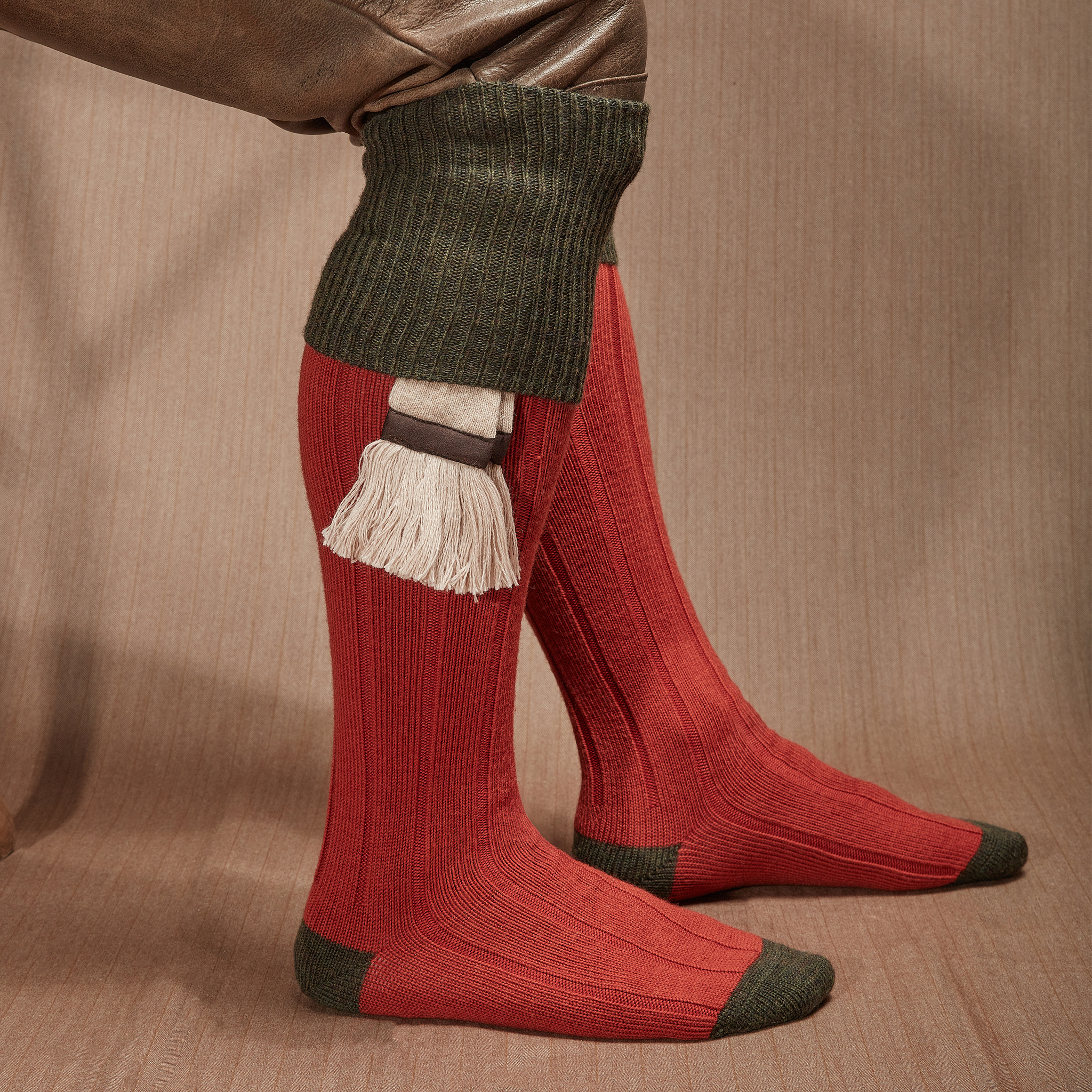 Rust & Green - Wool