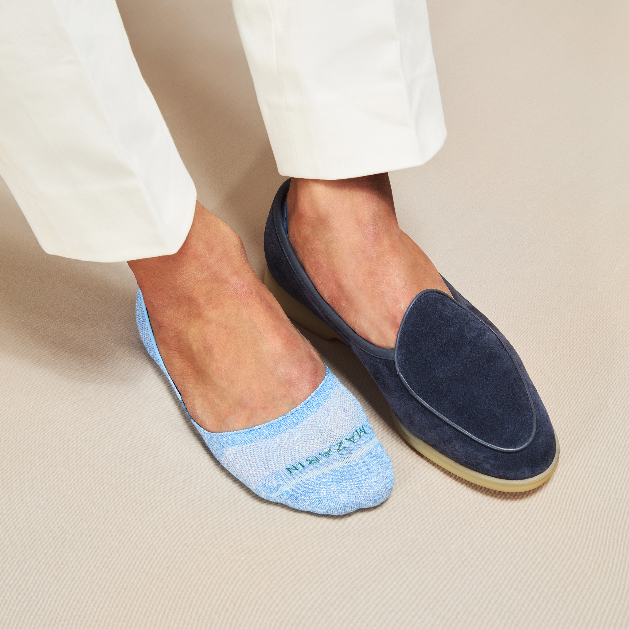 Bleu ciel - Mocassin