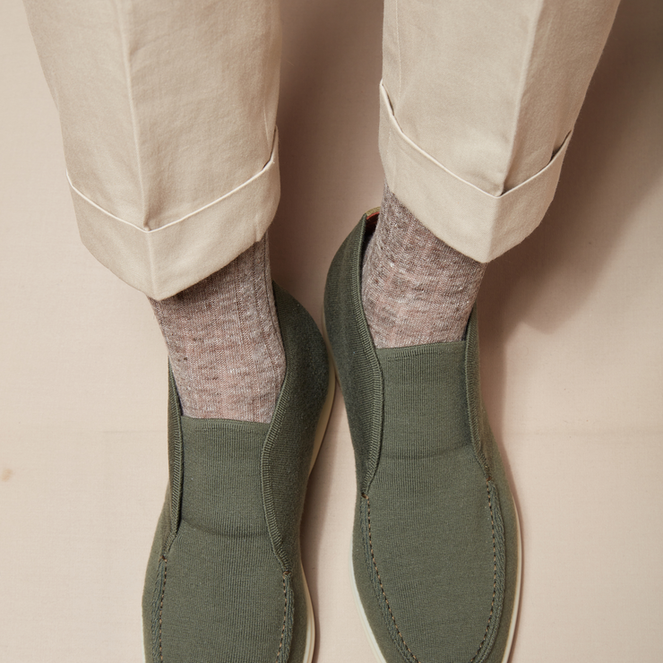 Beige chiné - Lin