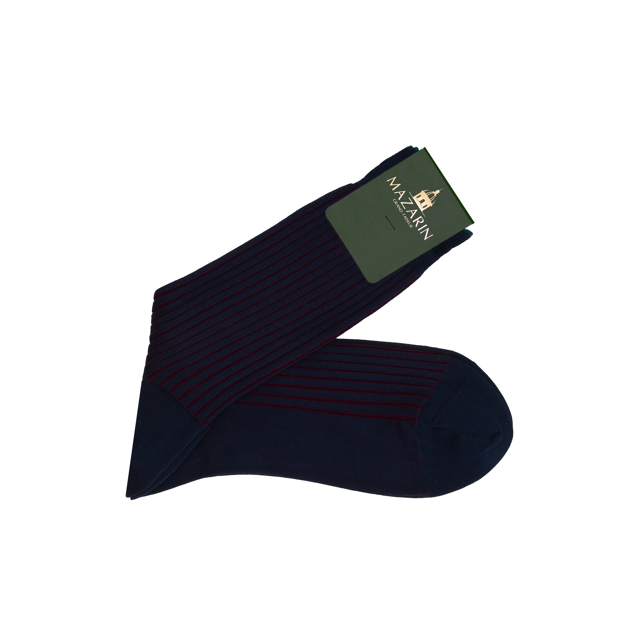 Marineblau & Bordeaux - Fil d'Écosse Baumwolle