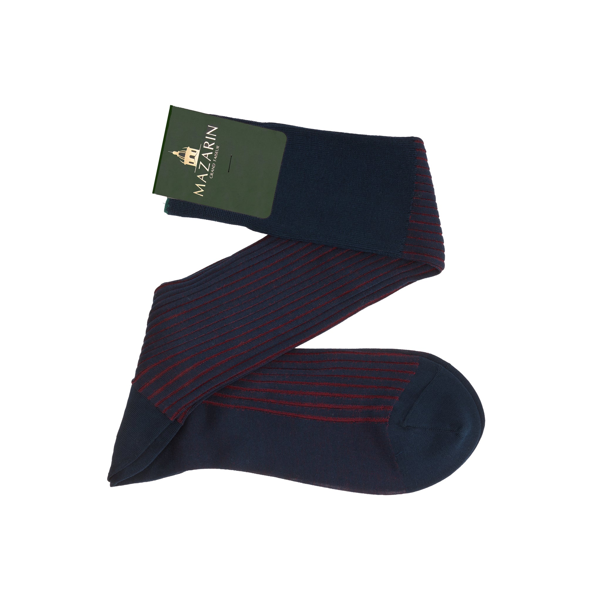Marineblau & Bordeaux - Fil d'Écosse Baumwolle