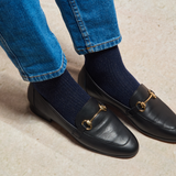 Bleu marine - Argenté - Coton