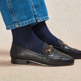 Bleu marine - Argenté - Coton