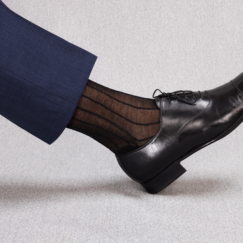 Black with Stripes - Cotton Veil