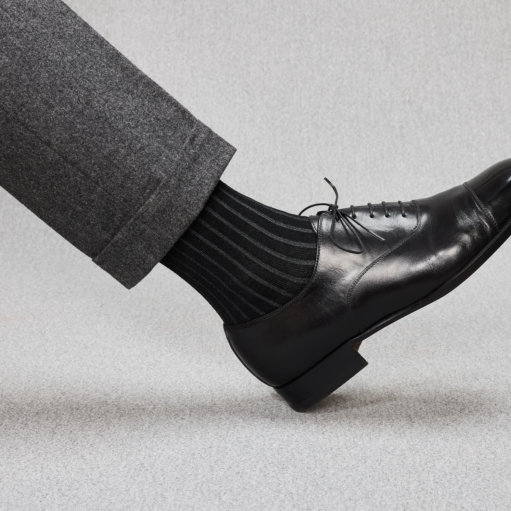 Black & Grey - Super-durable cotton lisle