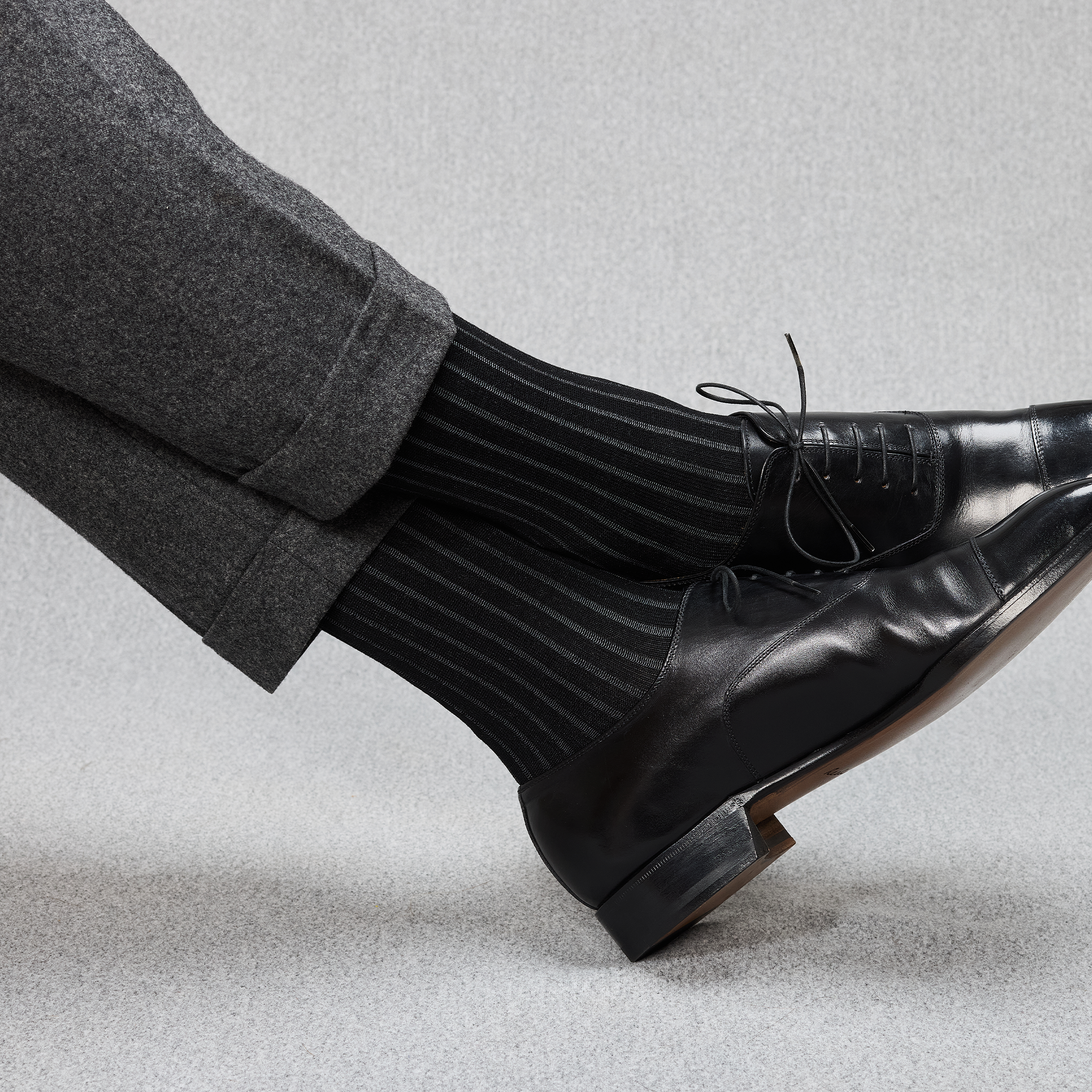 Black & Grey - Super-durable cotton lisle