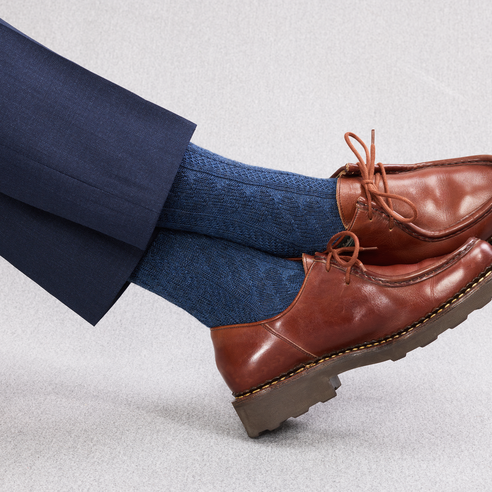 Azul Acero – Trenzado – Lana Súper-Resistente