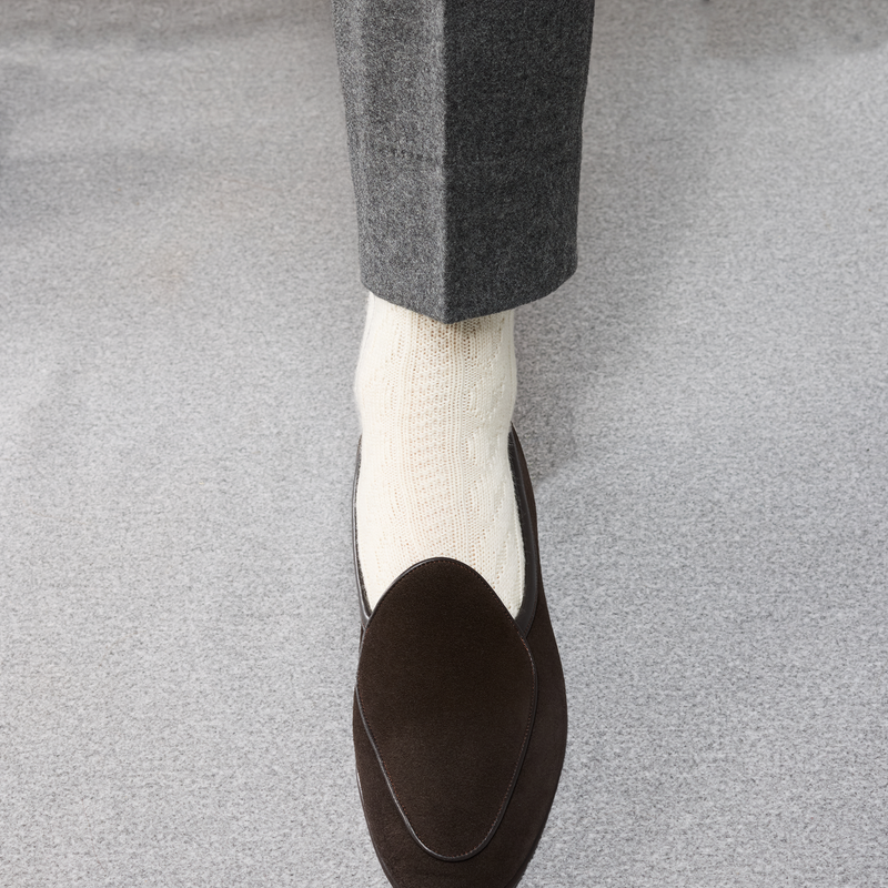 Blanc crème - Torsades - Super-solide Laine