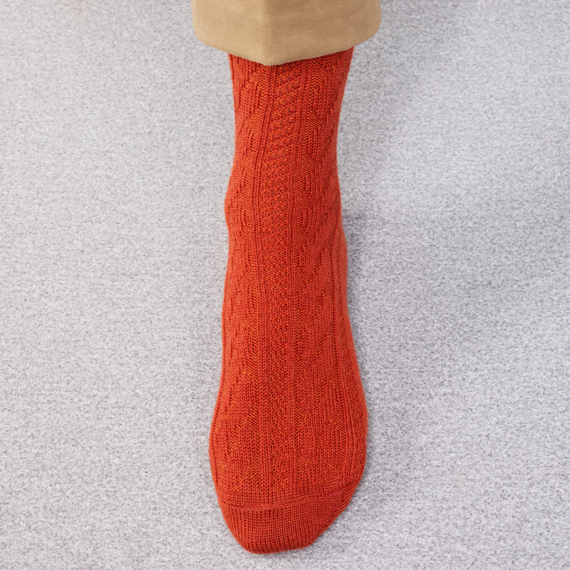 Orange - Torsades - Super-solide Laine