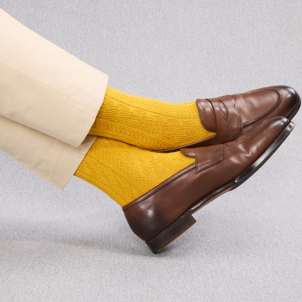 Jaune maïs - Torsades - Super-solide Laine