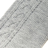 Light Grey – Cable Knit – Super-Strong Wool