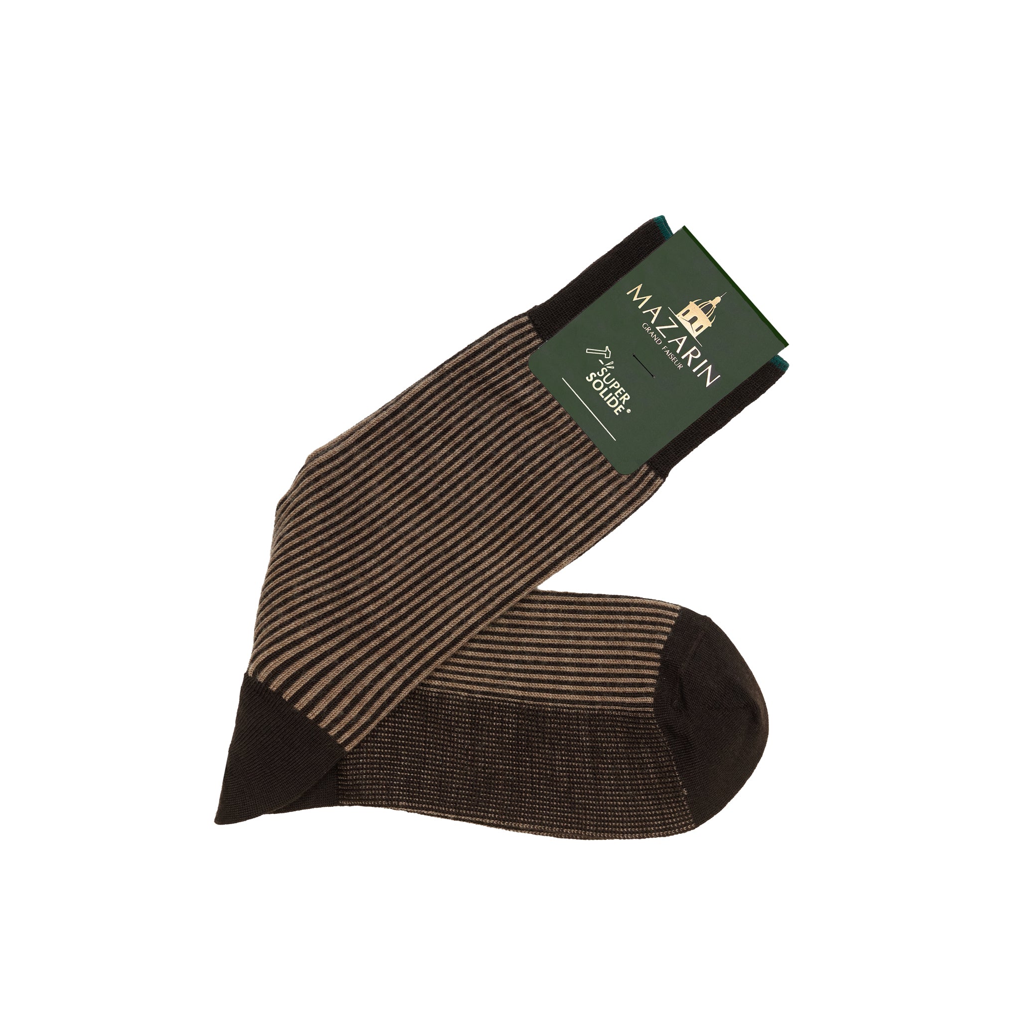 Braun & Beige - Liegestuhl - Super-Solid Wolle