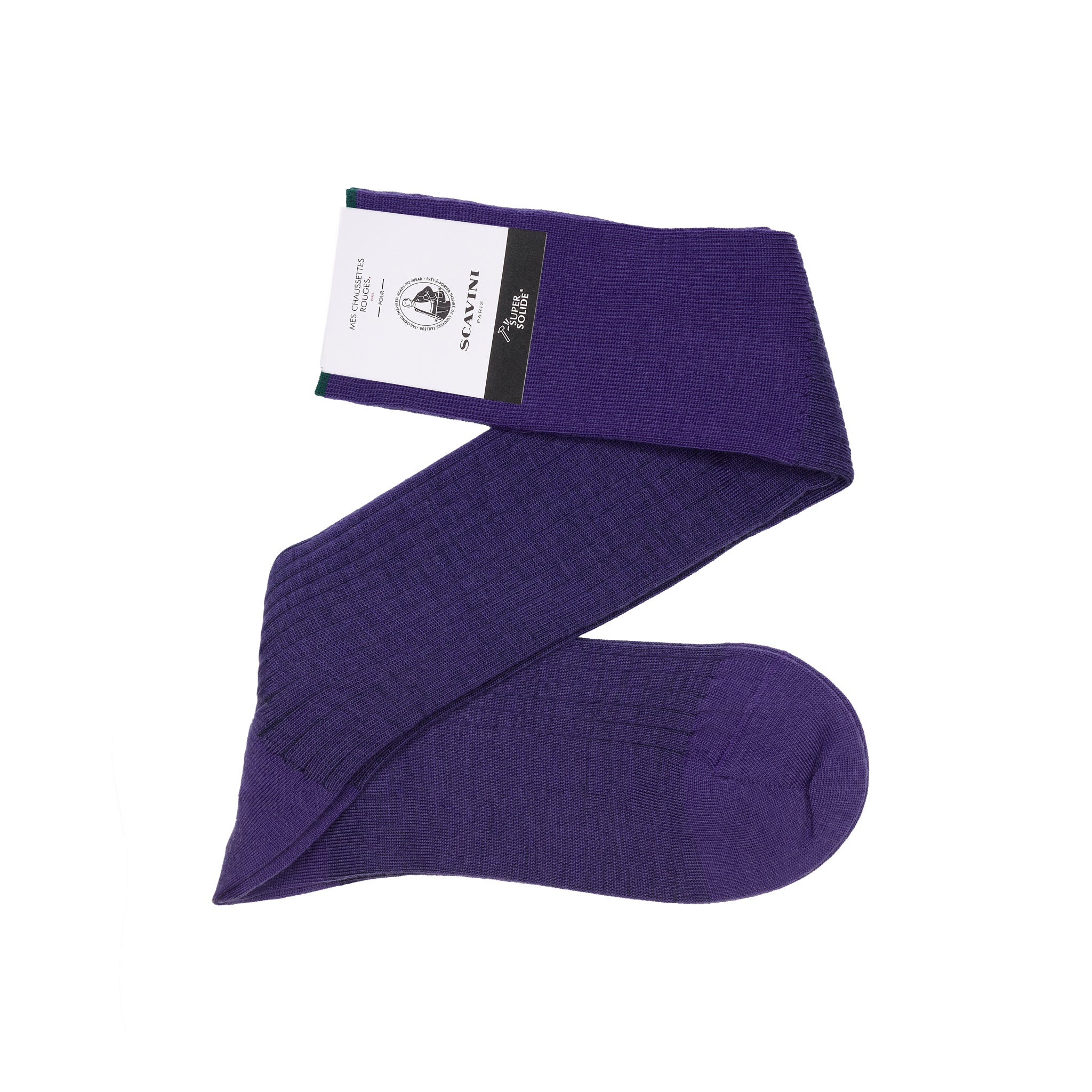 Violett & Marineblau - Super-Solid Wolle - Mazarin X Scavini