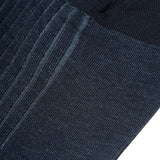 Navy & Steel Blue - Cotton Lisle