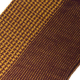 Mustard & Burgundy - Houndstooth - Super-durable Wool