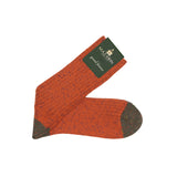 Orange & Khaki – Color Block – Baumwolle