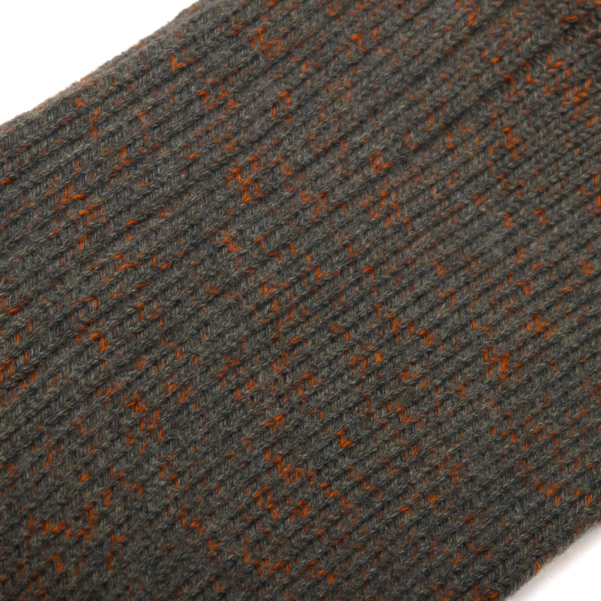 Khakigrün & Orange – Color Block – Baumwolle