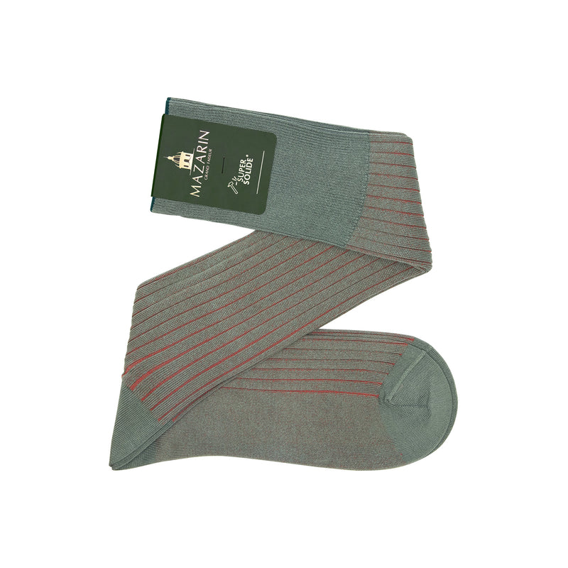 Mint & Red - Super-Durable Cotton Lisle