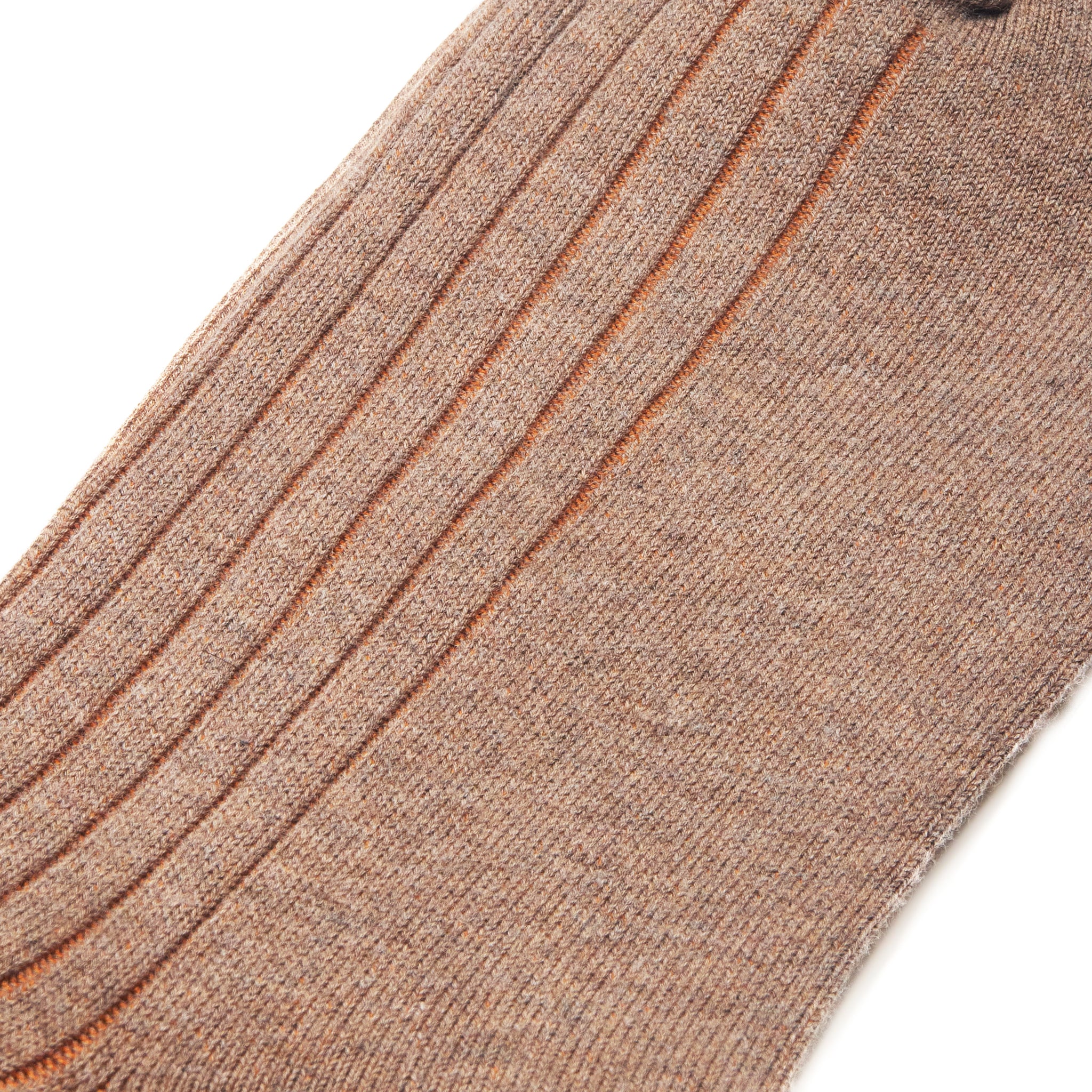 Taupe & Orange - Super-Solid Fil d'Écosse Baumwolle