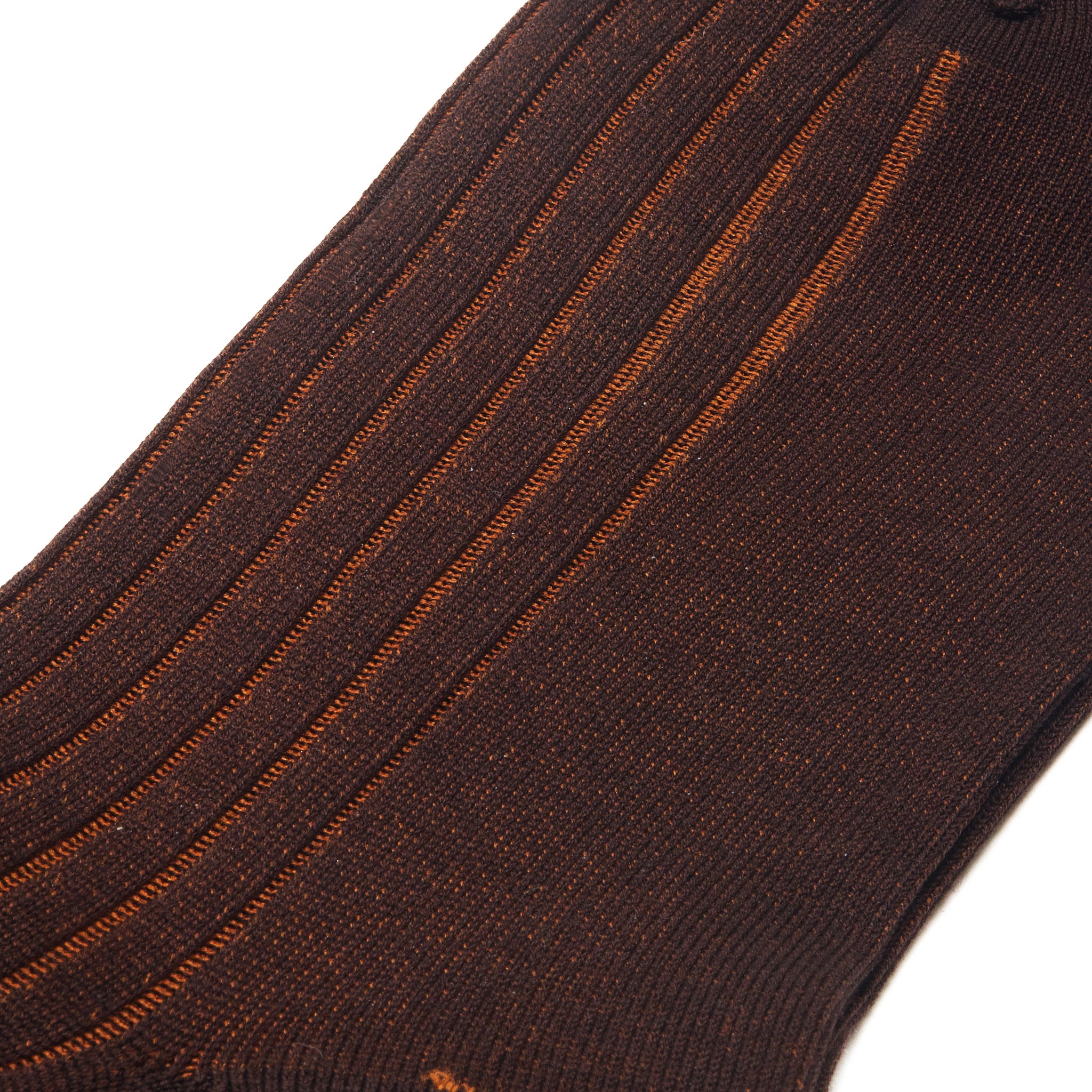 Braun & Orange - Super-Solid Fil d'Écosse Baumwolle