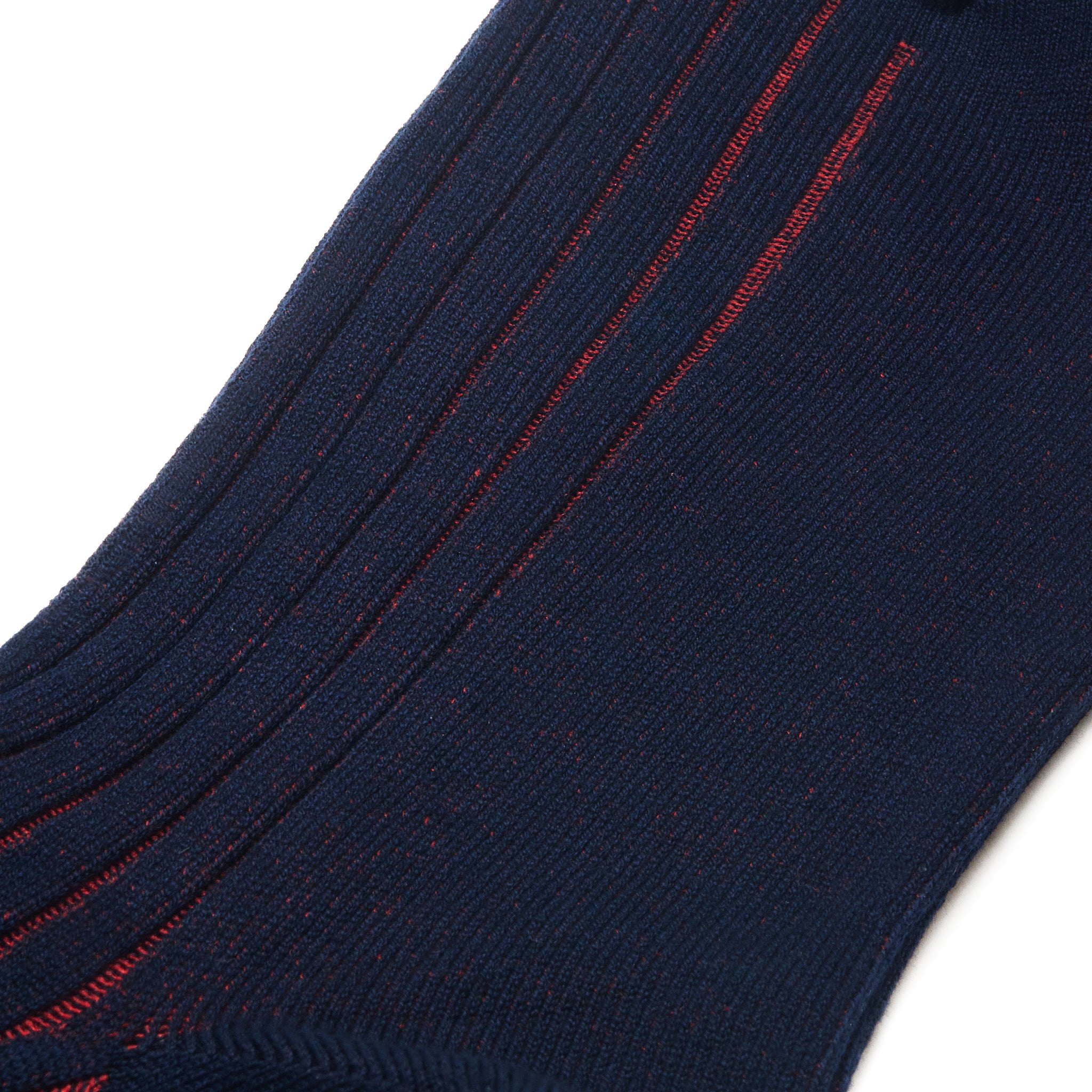 Marineblau & Rot - Super-Solid Fil d'Écosse Baumwolle