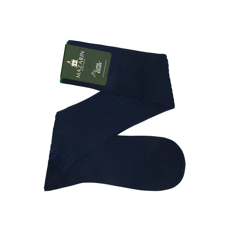 Navy Blue & Royal Blue - Super-Durable Cotton Lisle