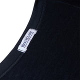 T-shirt col V - Bleu - Coton