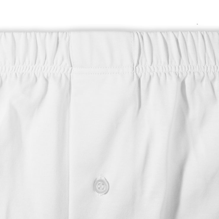 White Boxer Shorts - 100% Cotton - Bresciani – Mes Chaussettes Rouges