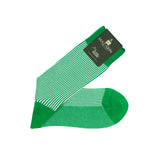 Vert & Blanc - Rayures transat - Super-solide fil d'Écosse