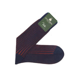 Navy & Red - Super-Durable Cotton Lisle