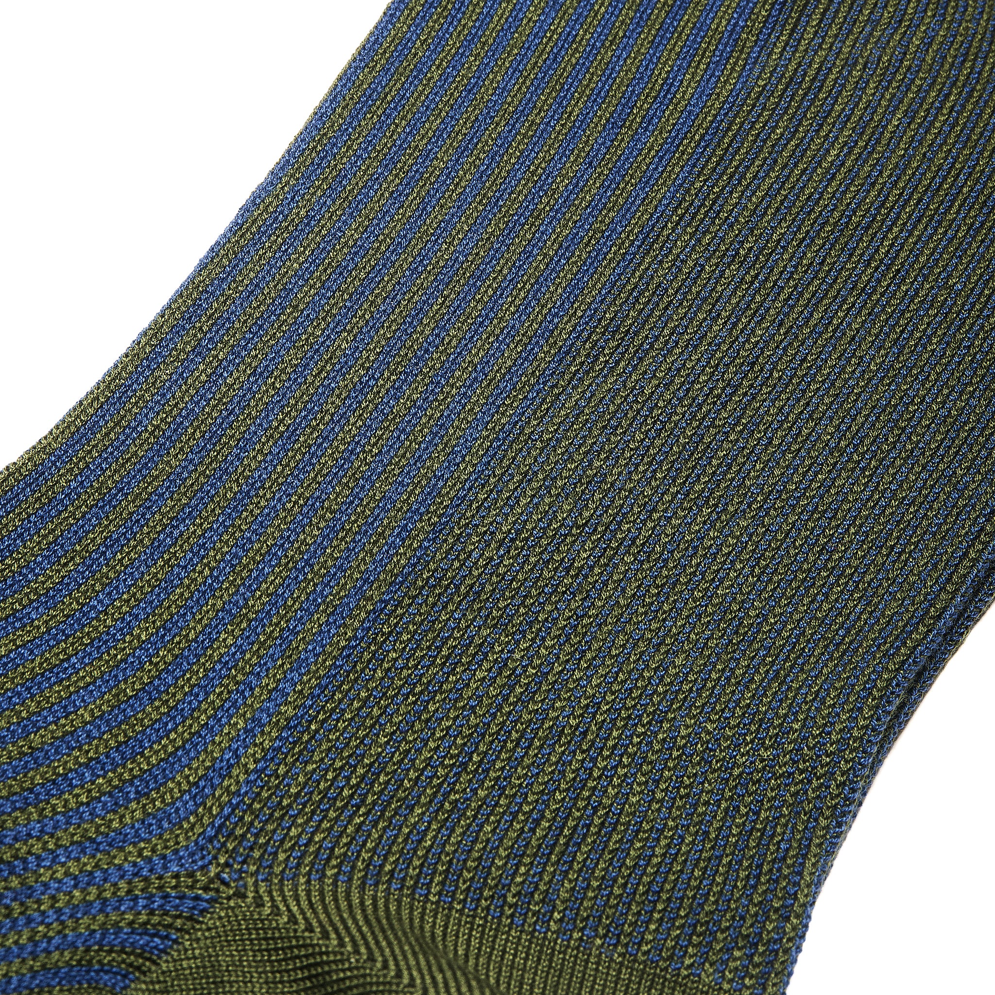 Khaki & Blau - Liegestuhl - Super-Solid Fil d'Écosse Baumwolle