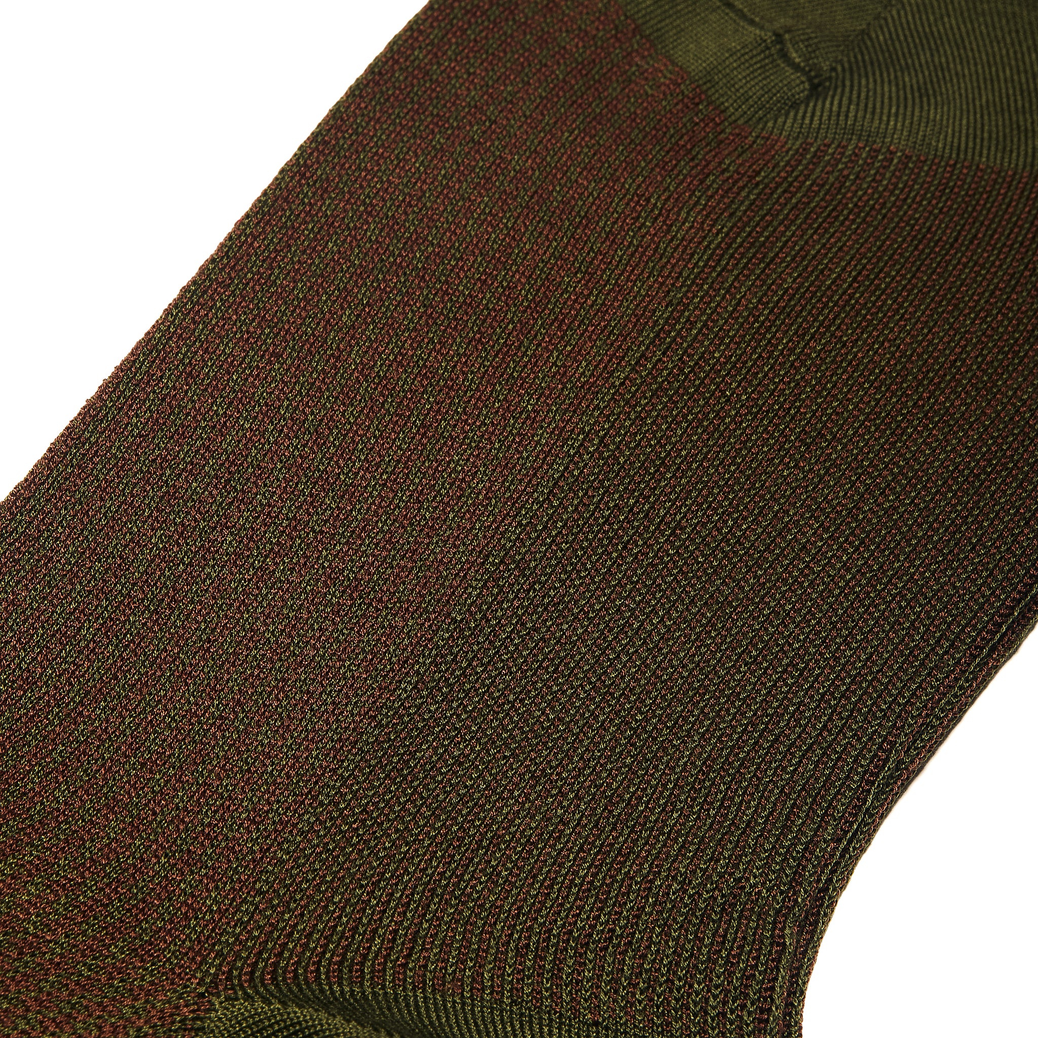 Khaki & Braun - Hahnentritt - Fil d'Écosse Baumwolle