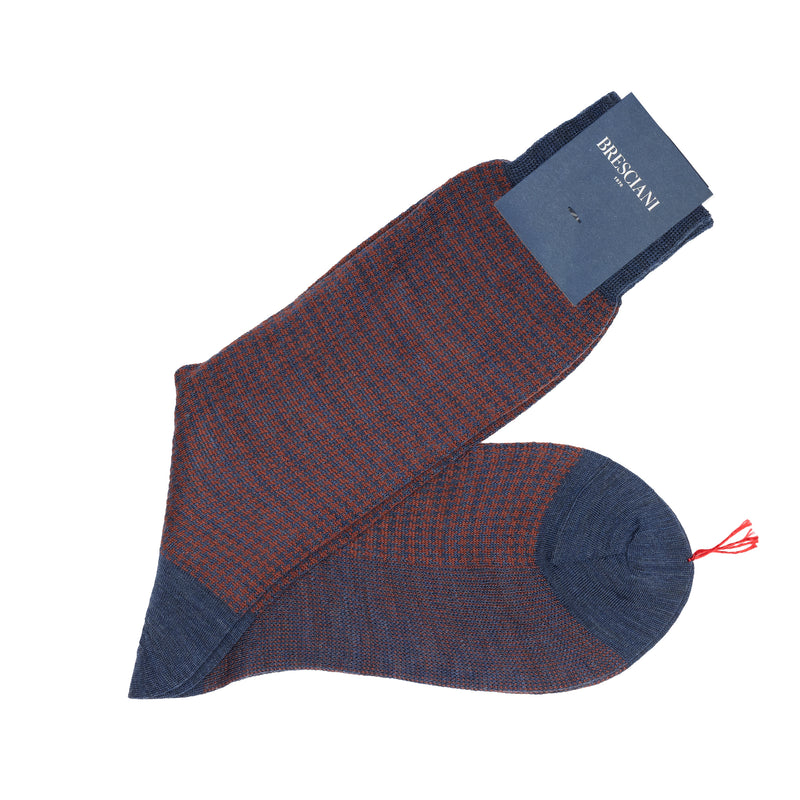Hazelnut &amp; Steel - Houndstooth - Wool