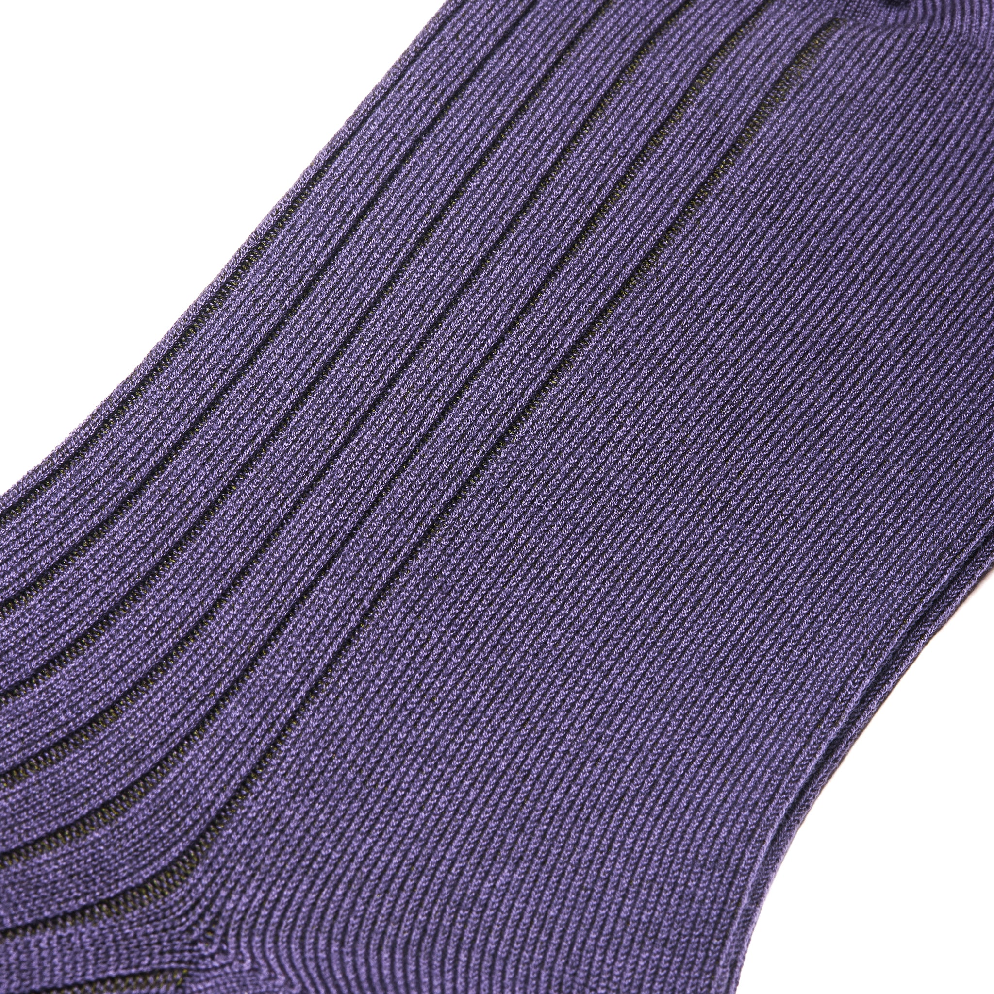 Violett & Khaki - Super-Solid Fil d'Écosse Baumwolle